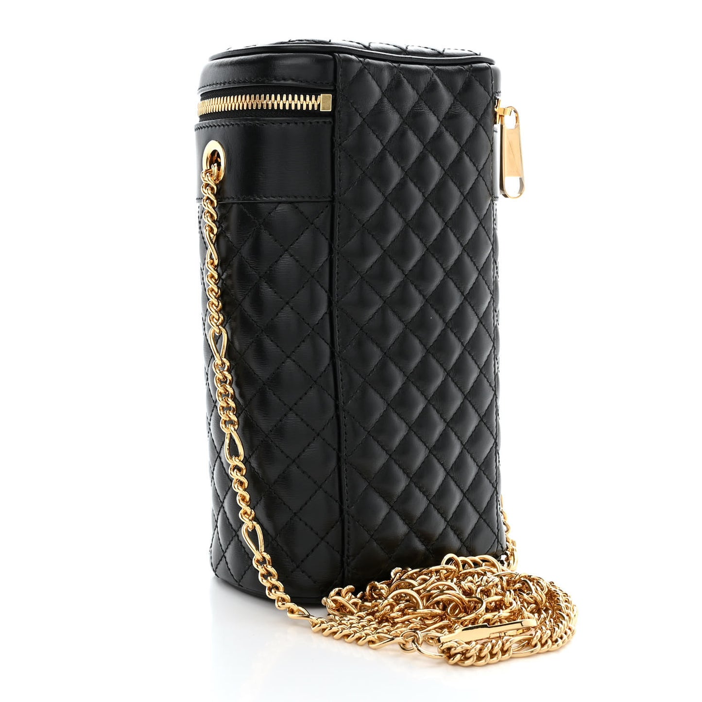 Calfskin Trapuntata Zumi Belt Bag Black