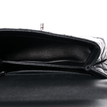 Chanel Caviar Lizard Embossed Quilted Mini Coco Handle Flap Black 5 of 9