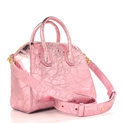 Givenchy Laminated Lambskin Mini Antigona Silk Pink 3 of 10
