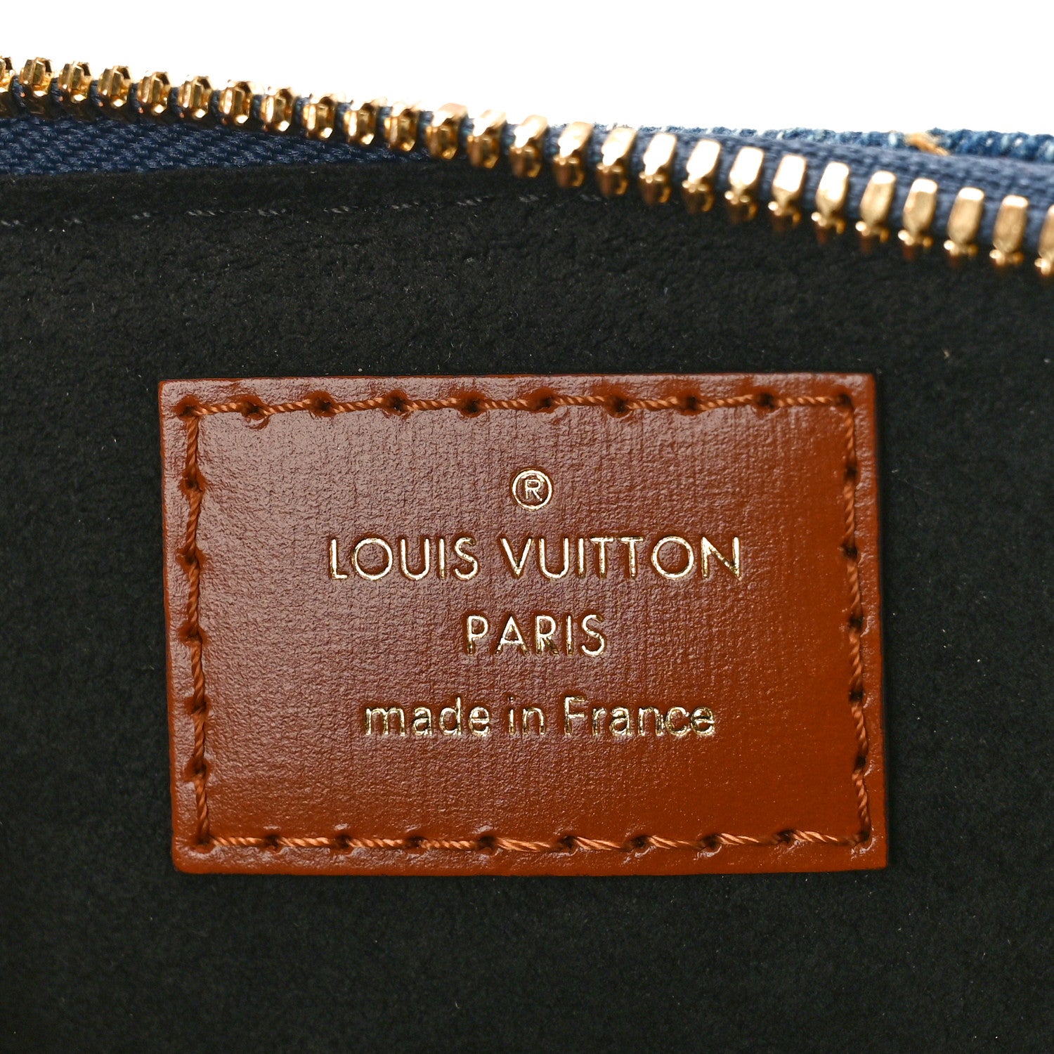 Louis Vuitton Denim Calfskin Reverse Monogram Malletage Alma BB Blue 6 of 8