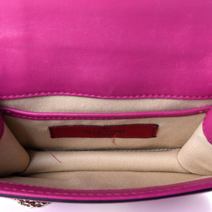 Valentino Garavani Vitello Mini Glam Lock Rockstud Flap Fuxia 5 of 9