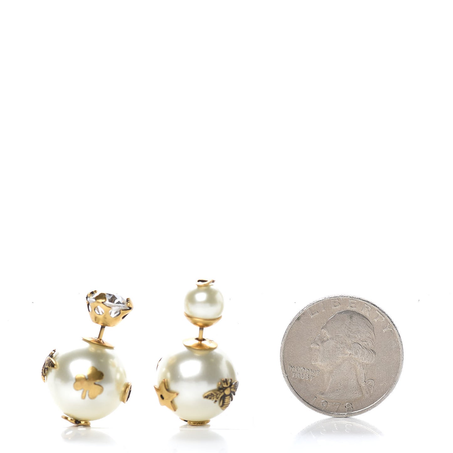 Mise En Dior Tribal Crystal Charm Earrings
