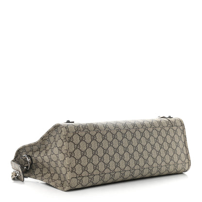 Balenciaga X GUCCI GG Supreme Monogram Neo Classic Silver Hardware City Beige Ebony 5 of 10