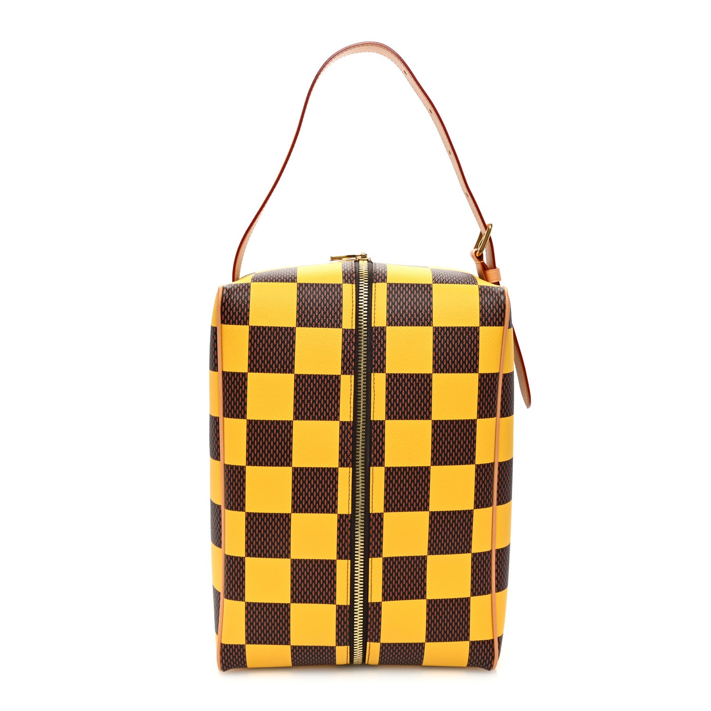 Damier Pop Shoes Bag Yellow