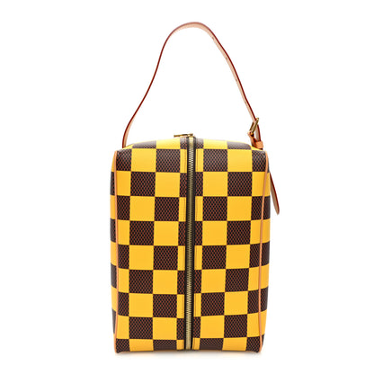 Louis Vuitton Damier Pop Shoes Bag Yellow 1 of 9