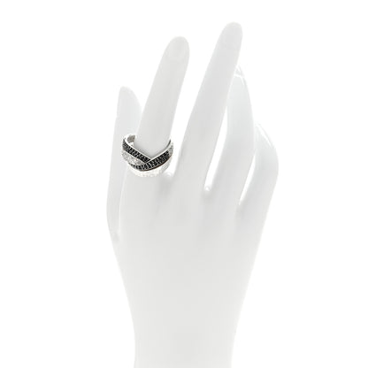 John Hardy Sterling Silver Black Sapphire Black Spinel Twist Statement Ring 59 8.75 2 of 5