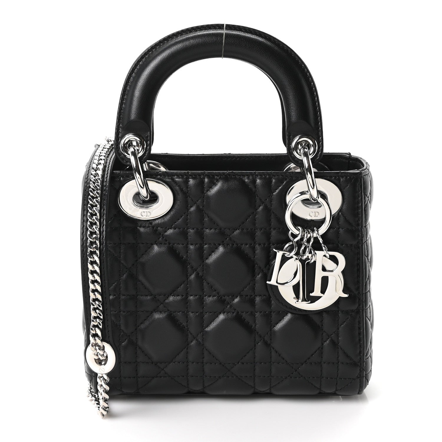 Christian Dior Lambskin Cannage Mini Lady Dior Black 1 of 10