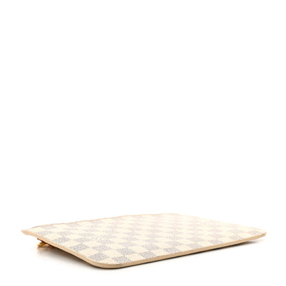 Louis Vuitton Damier Azur Neverfull MM GM Pochette Rose Ballerine 4 of 7