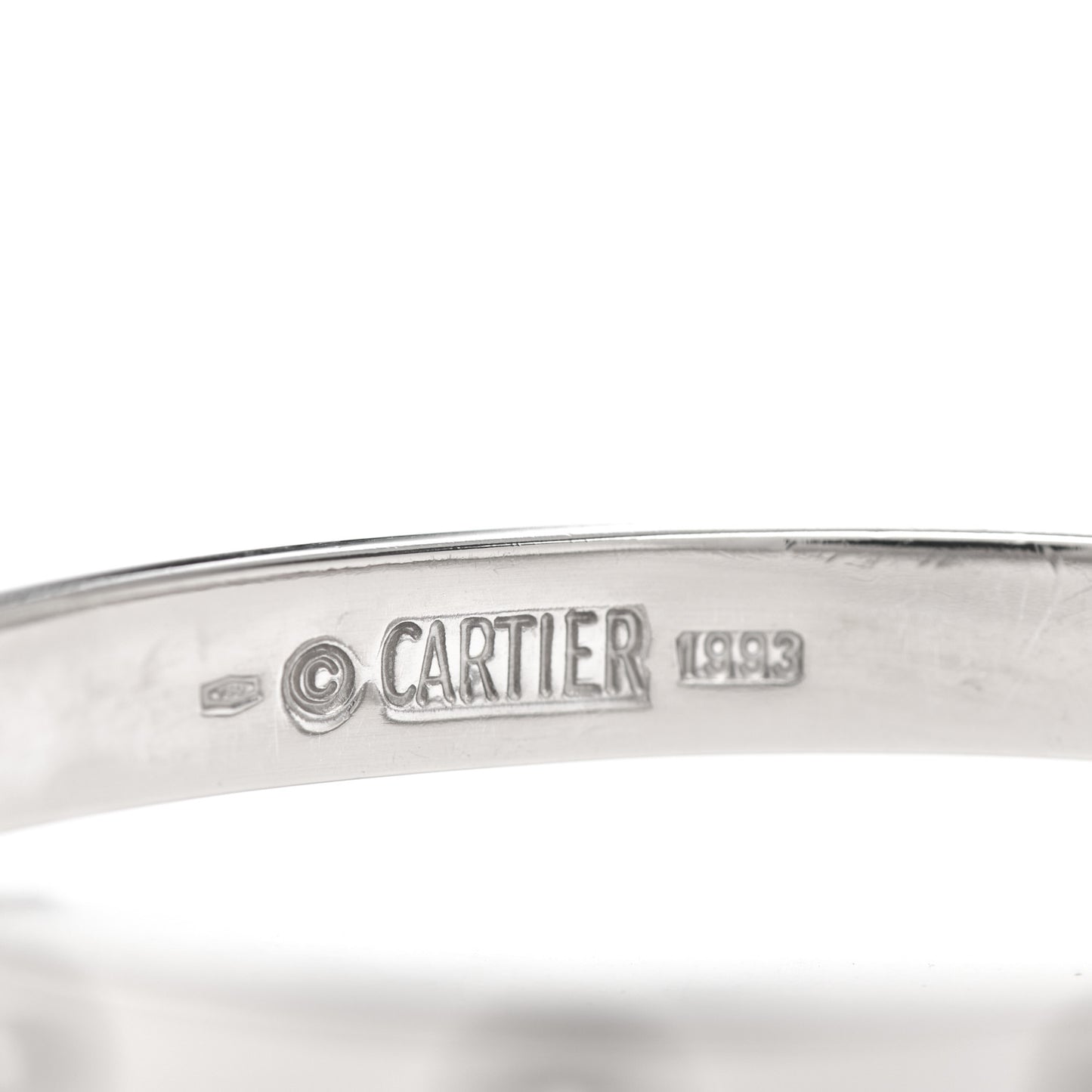 18K White Gold LOVE Bracelet 16