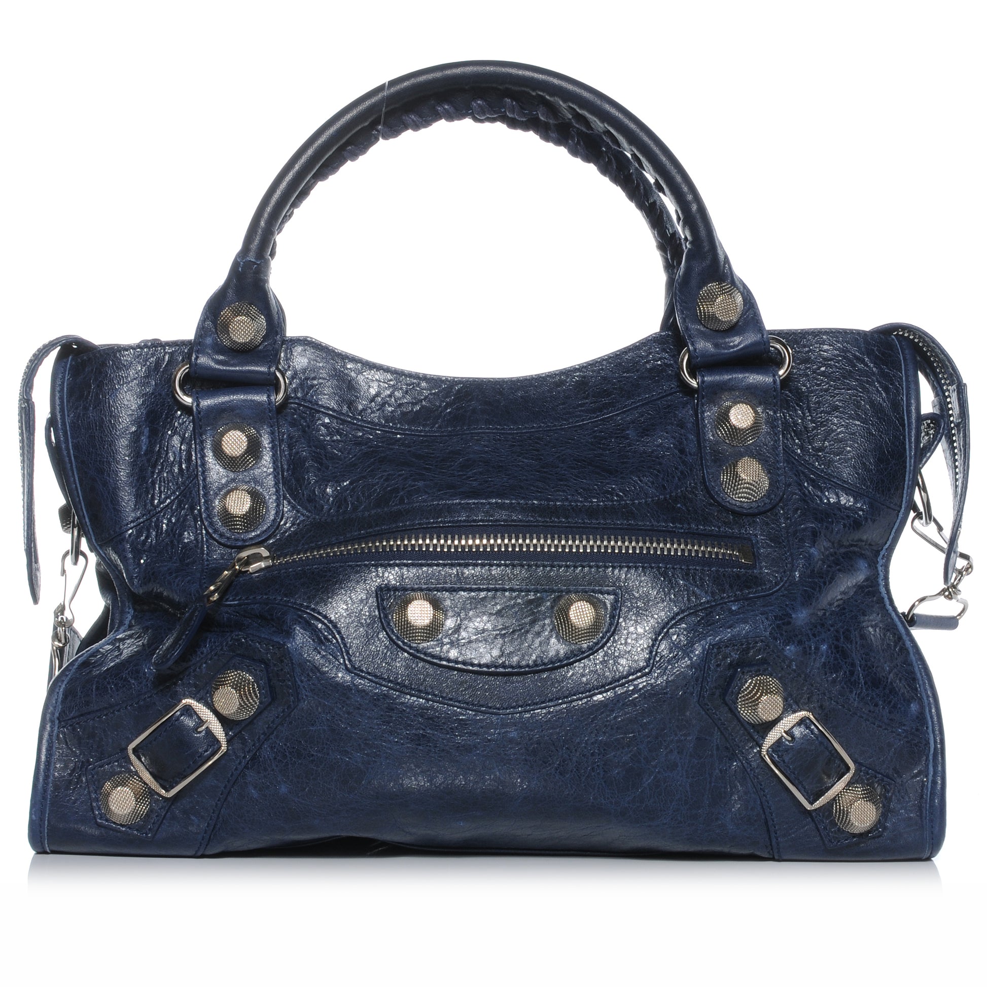 Balenciaga Agneau Giant 21 Silver Hardware City Bleu Marine 1 of 7