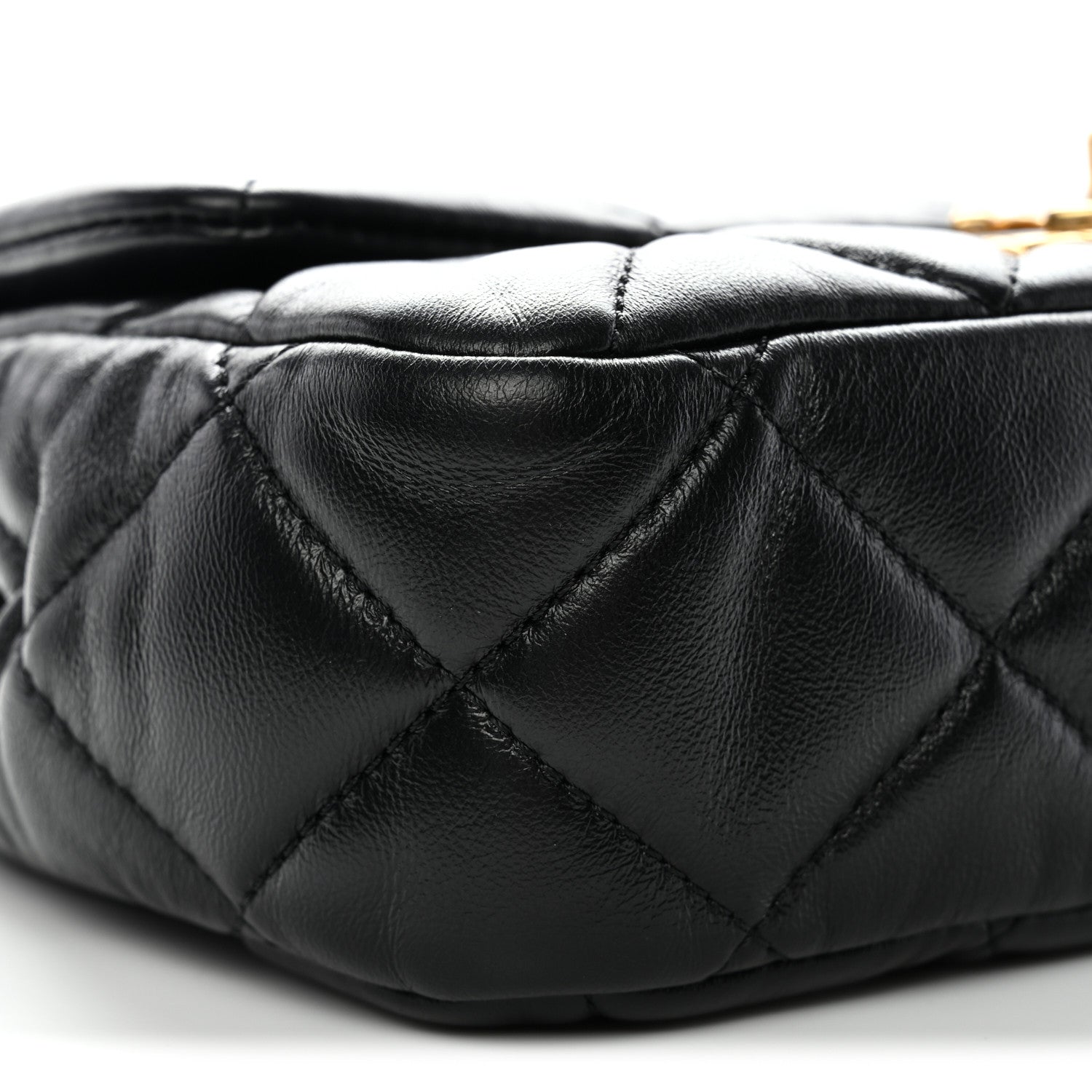 Chanel Lambskin Quilted Mini Flap Black 9 of 11