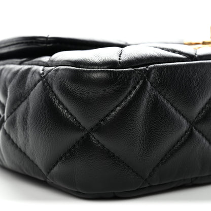Chanel Lambskin Quilted Mini Flap Black 9 of 11
