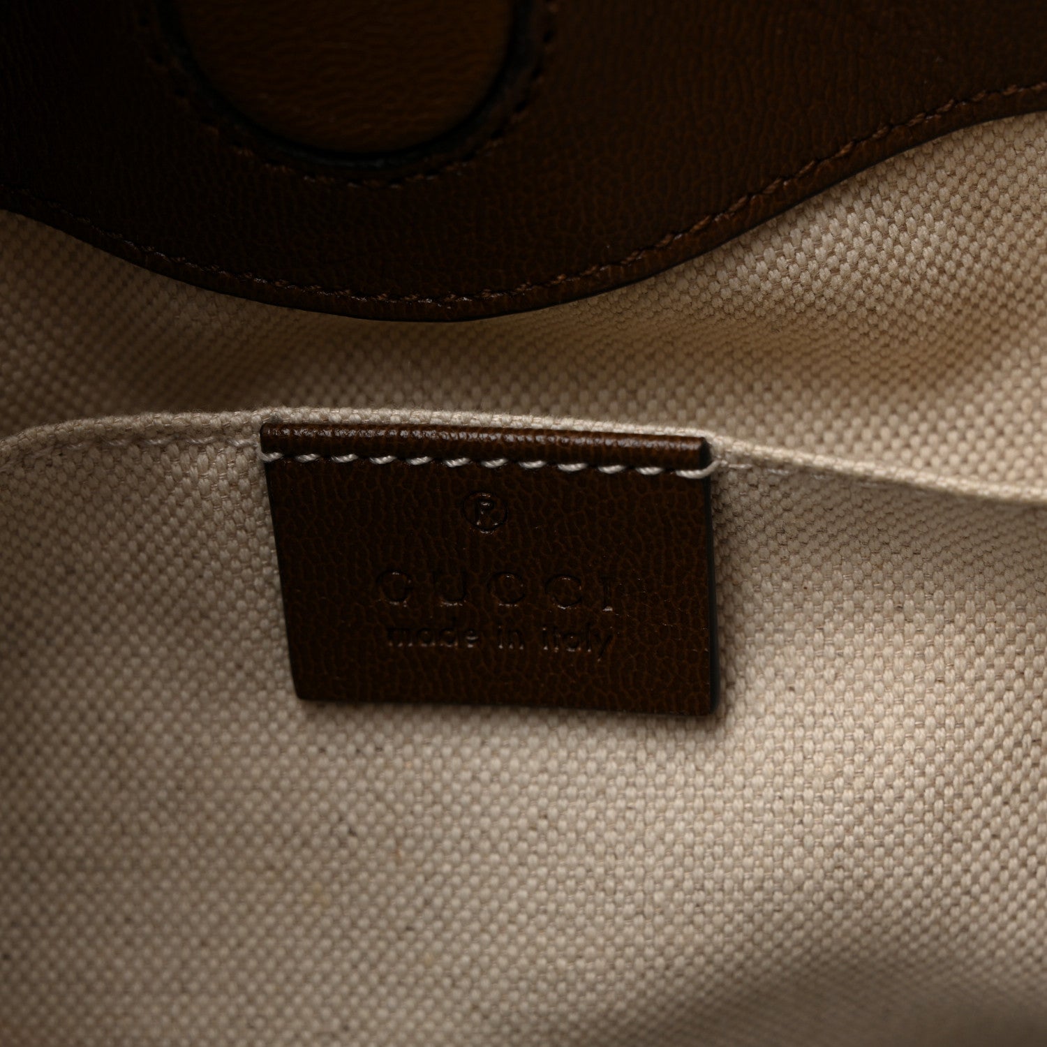 Gucci Monogram Calfskin Large Horsebit 1955 Tote Bag Beige Brown Sugar 6 of 10