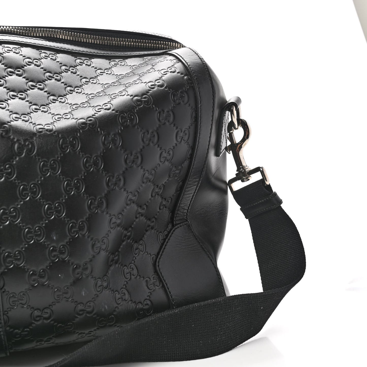 Guccissima Signature Large Duffle Black