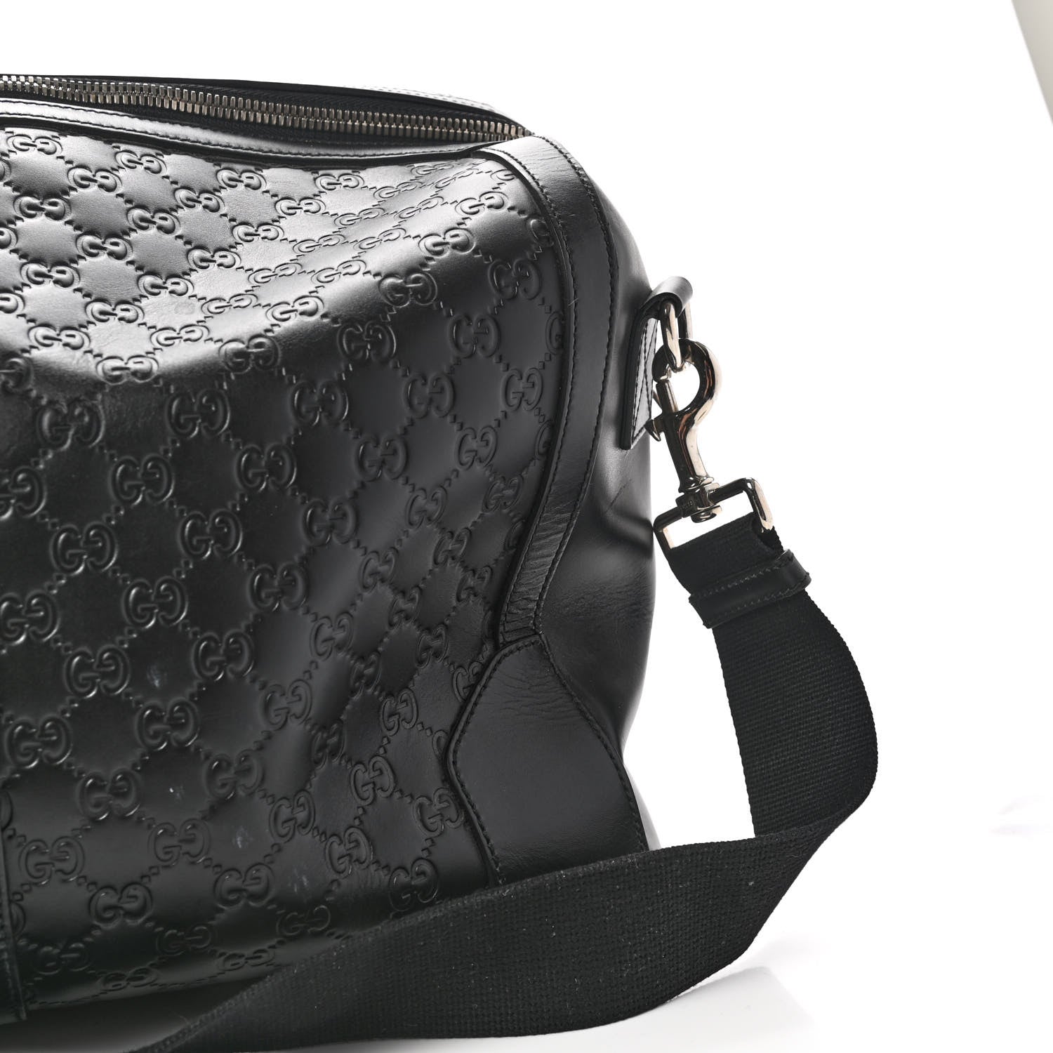 Gucci Guccissima Signature Large Duffle Black 14 of 17