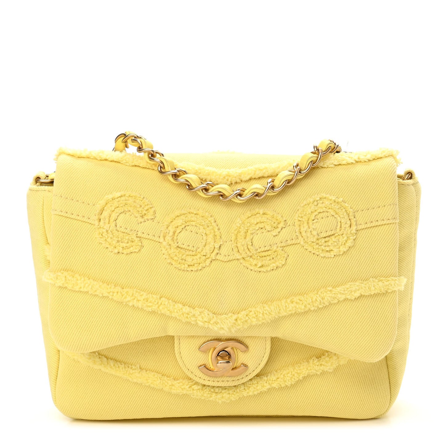 Denim Coco Flap Yellow