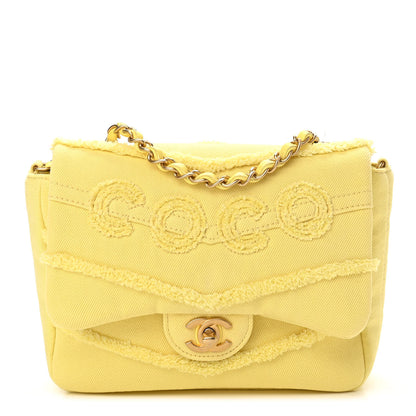 Chanel Denim Coco Flap Yellow 1 of 11