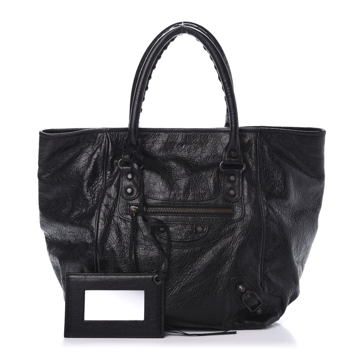 Agneau Classic Hardware S Sunday Tote Black