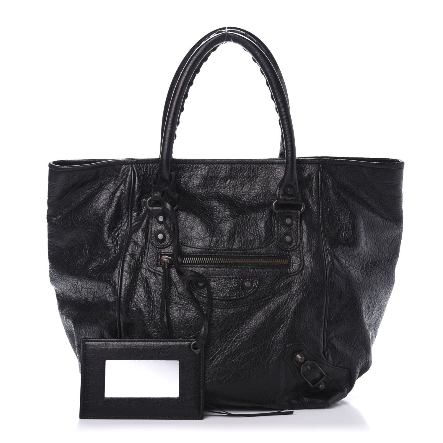 Balenciaga Agneau Classic Hardware S Sunday Tote Black 1 of 11