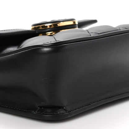 Gucci Calfskin Quilted Mini Deco Shoulder Bag Black 9 of 10