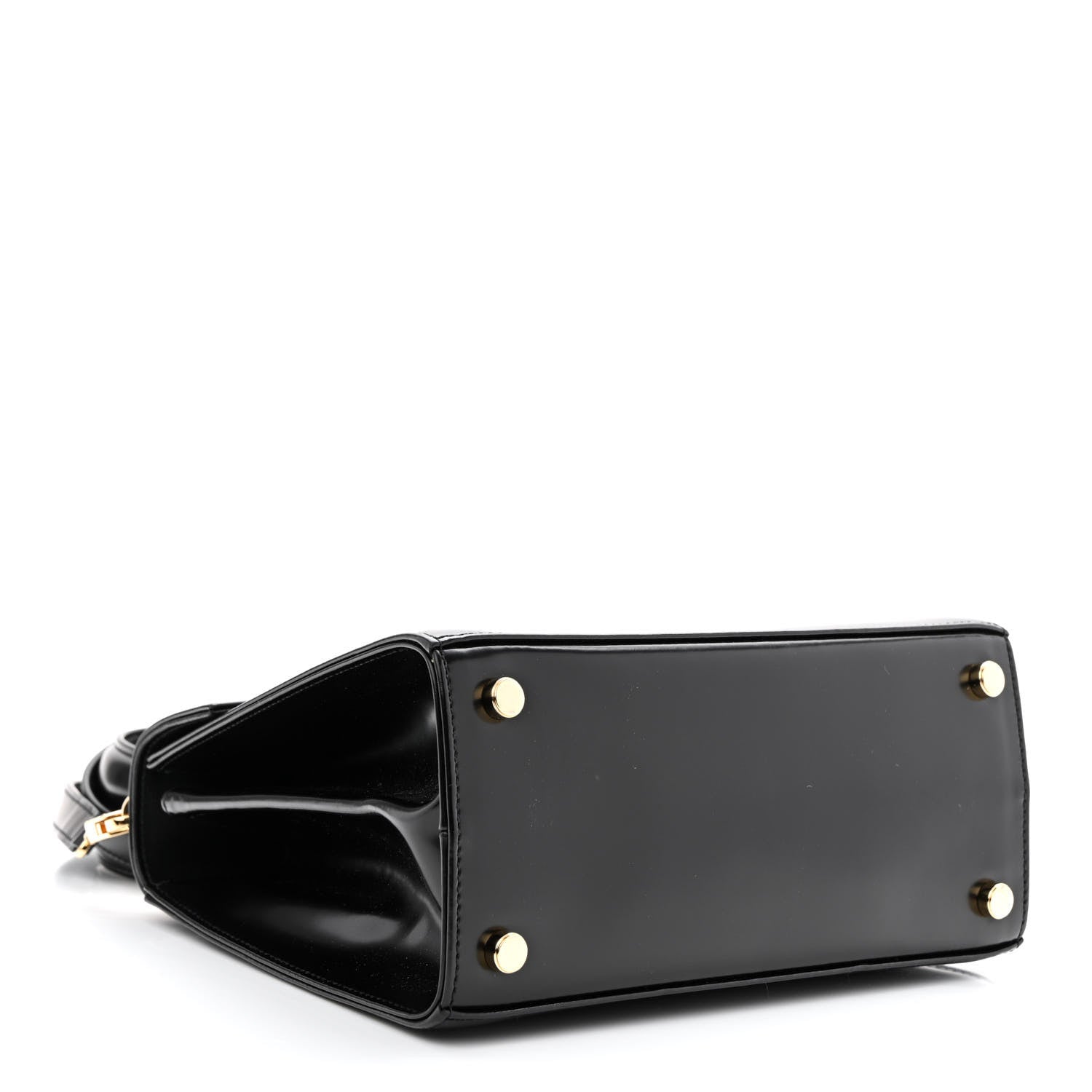 Salvatore Ferragamo Brushed Off Calfskin Iconic Top Handle Bag Black 4 of 10