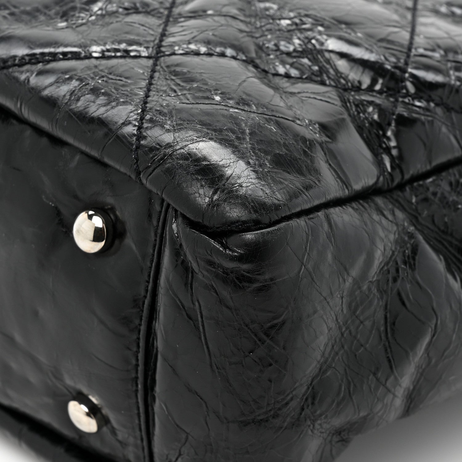 Chanel Glazed Calfskin Quilted Tweed Portobello Tote Black Multicolor 14 of 14