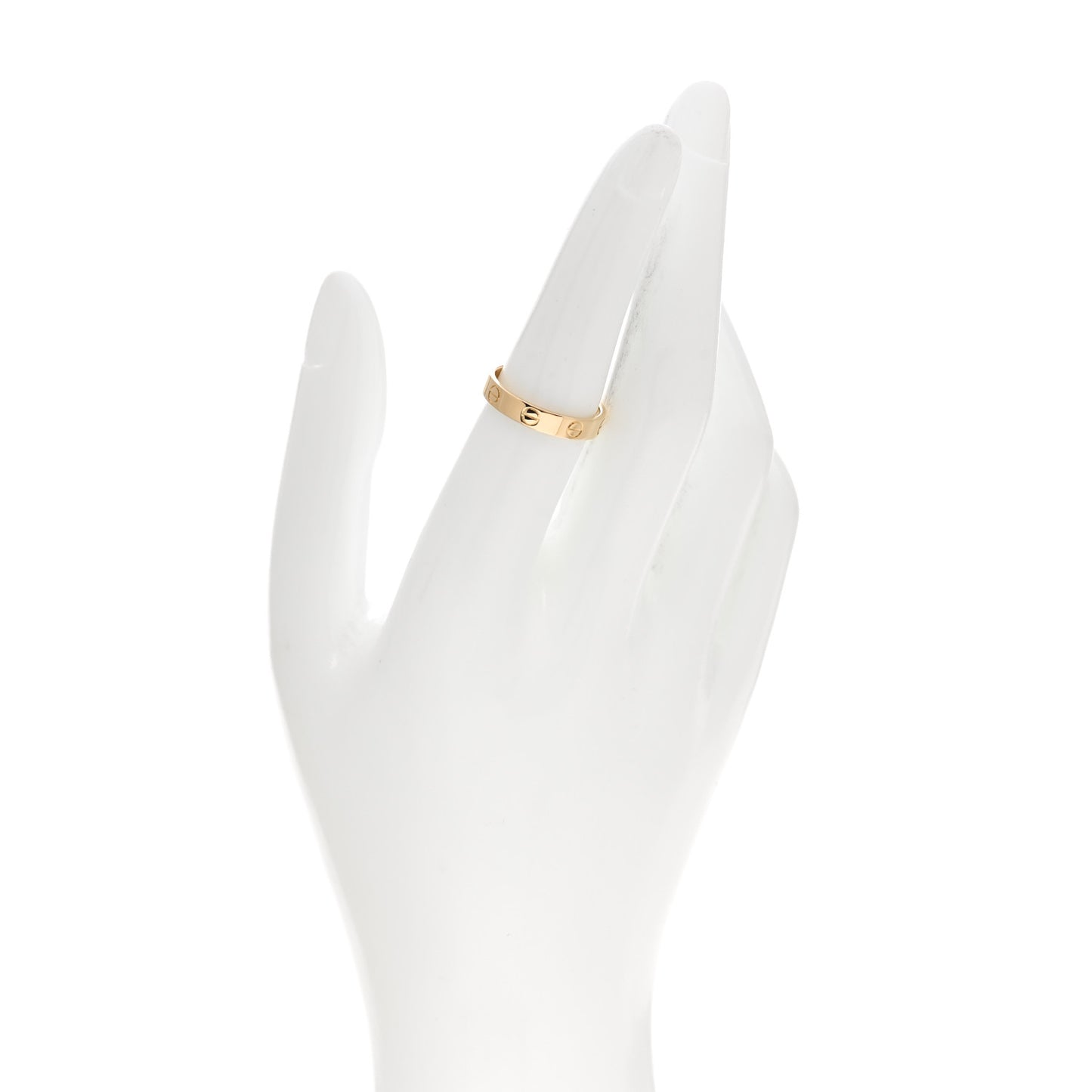 18K Yellow Gold 3.5mm LOVE Wedding Band Ring 54 7