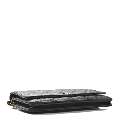 Chanel Caviar Quilted Wallet on Chain WOC Black 4 of 11