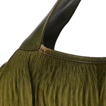 Gucci Fabric Pleated Jackie O Hobo Green 14 of 24