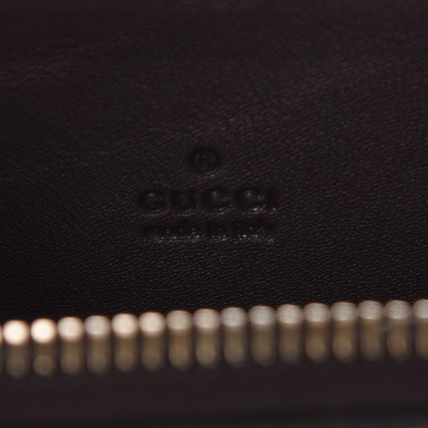Monogram Zip Around Card Case Brown