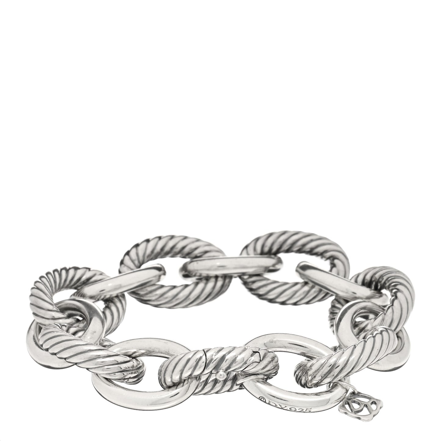 Sterling Silver 17mm Extra Large Oval Link Bracelet