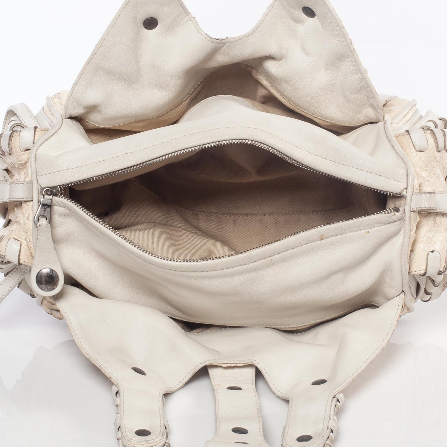 Python Silverado Shoulder Bag White