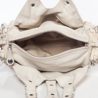Chloe Python Silverado Shoulder Bag White 10 of 10