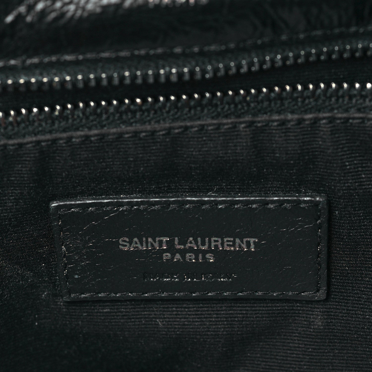 Saint Laurent Crinkled Calfskin Matelasse Monogram Medium Niki Chain Satchel Black 6 of 10
