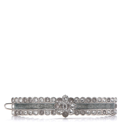 Chanel Crystal CC Hair Pin Silver 1 of 5