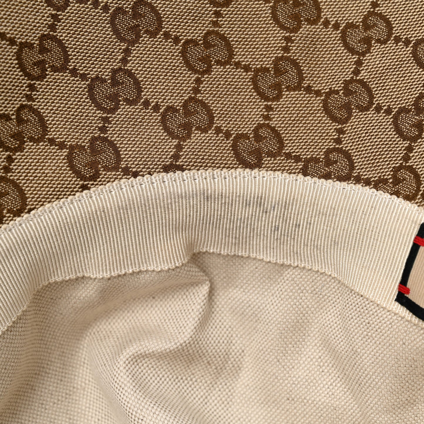 Monogram Wide Brim Hat L Beige