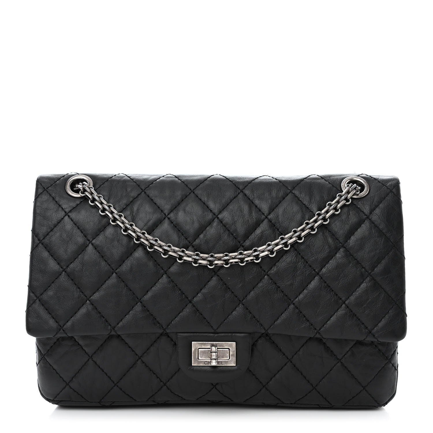 Chanel Aged Calfskin Quilted 2.55 Reissue 226 Flap Black 1 of 13