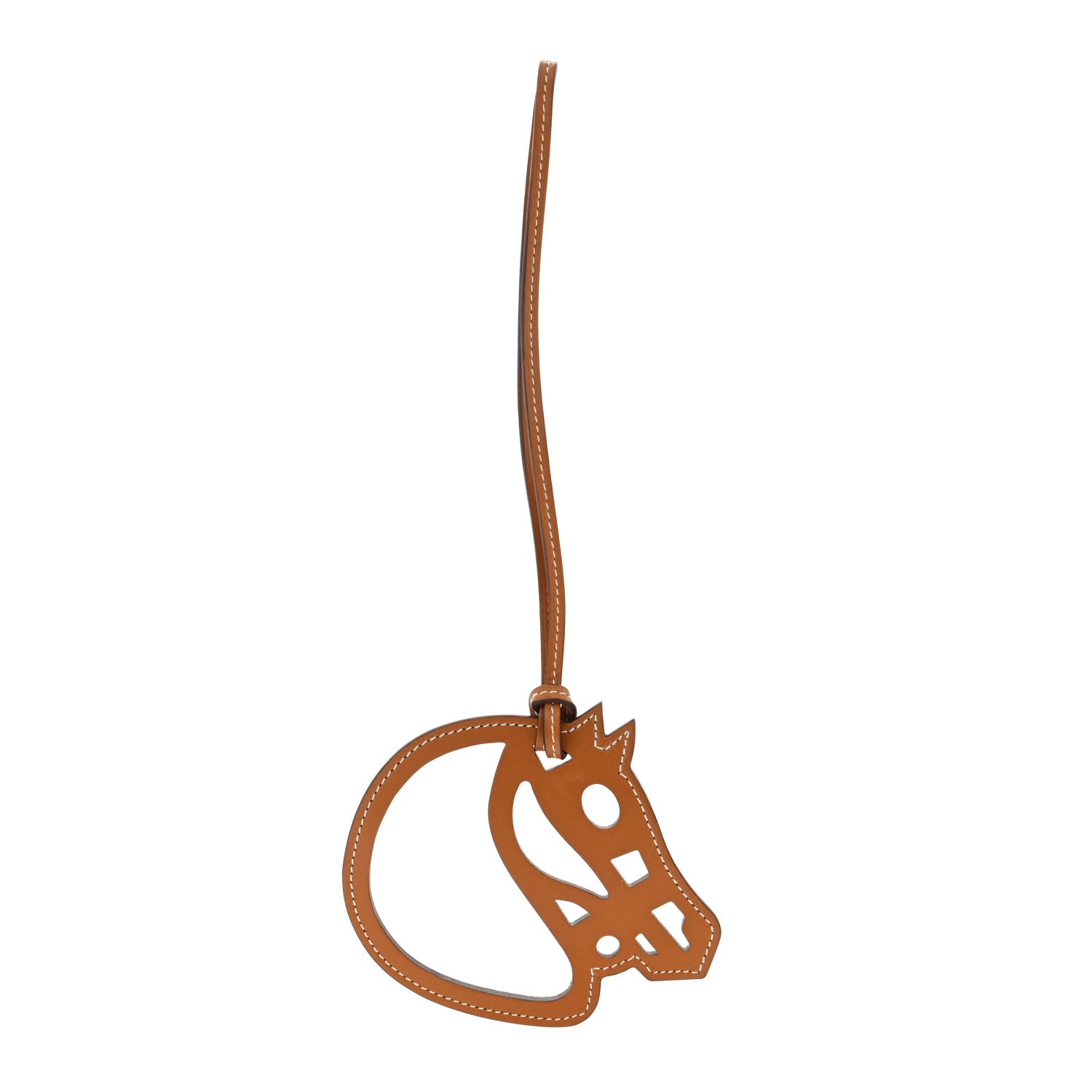 Hermes Swift Paddock Cheval Horse Bag Charm Gold 1 of 3