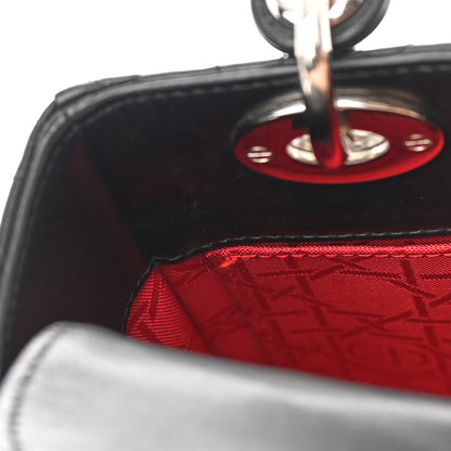 Christian Dior Lambskin Cannage Small Lucky Badges My Lady Dior Black 11 of 17