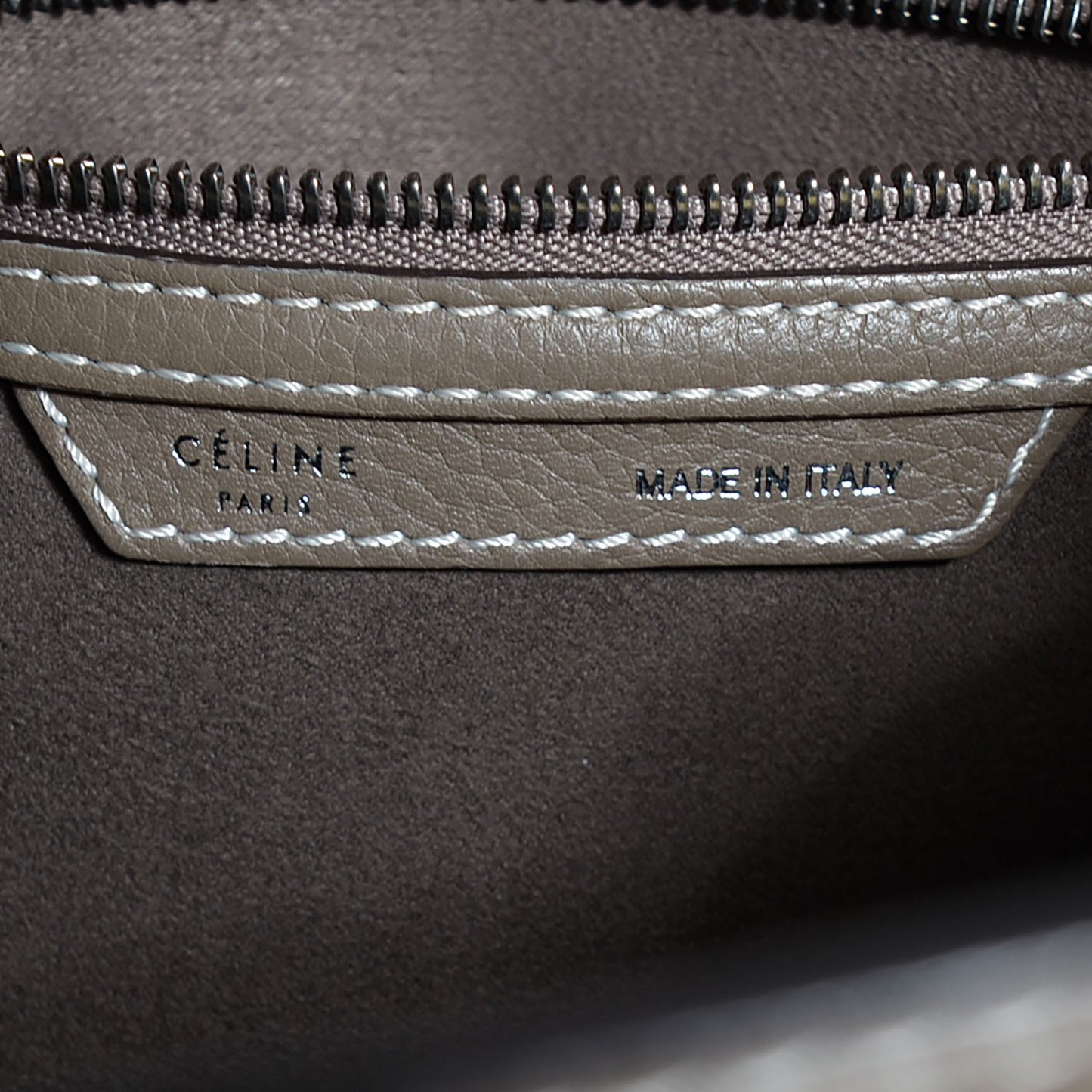 Drummed Calfskin Micro Luggage Souris