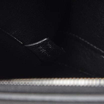 Celine Drummed Calfskin Suede Medium Trapeze Black 7 of 7