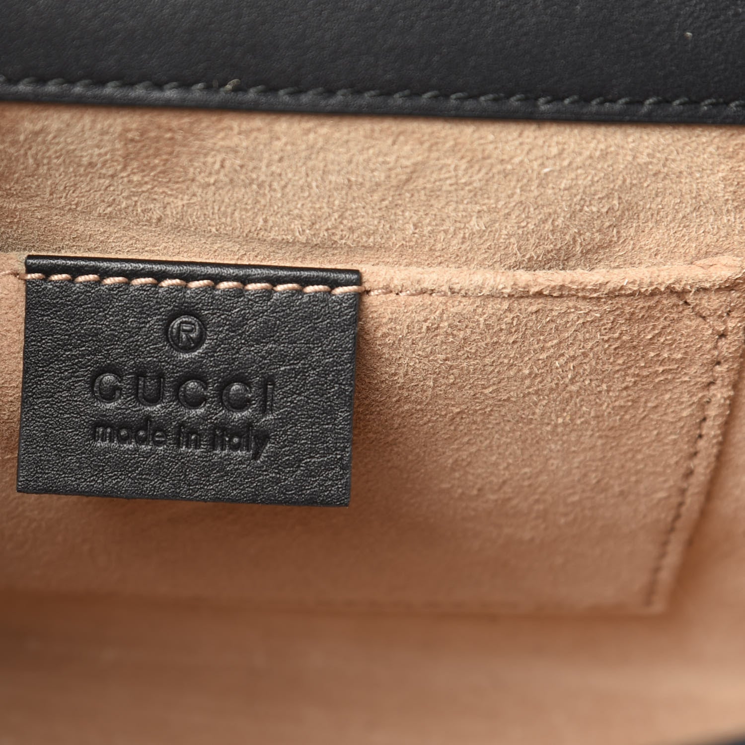 Gucci Calfskin Studded Small Padlock Shoulder Bag Black 6 of 13