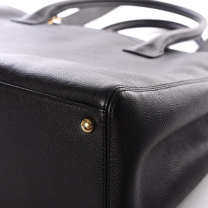 Chanel Calfskin Cerf Executive Shopper Tote Black 8 of 12
