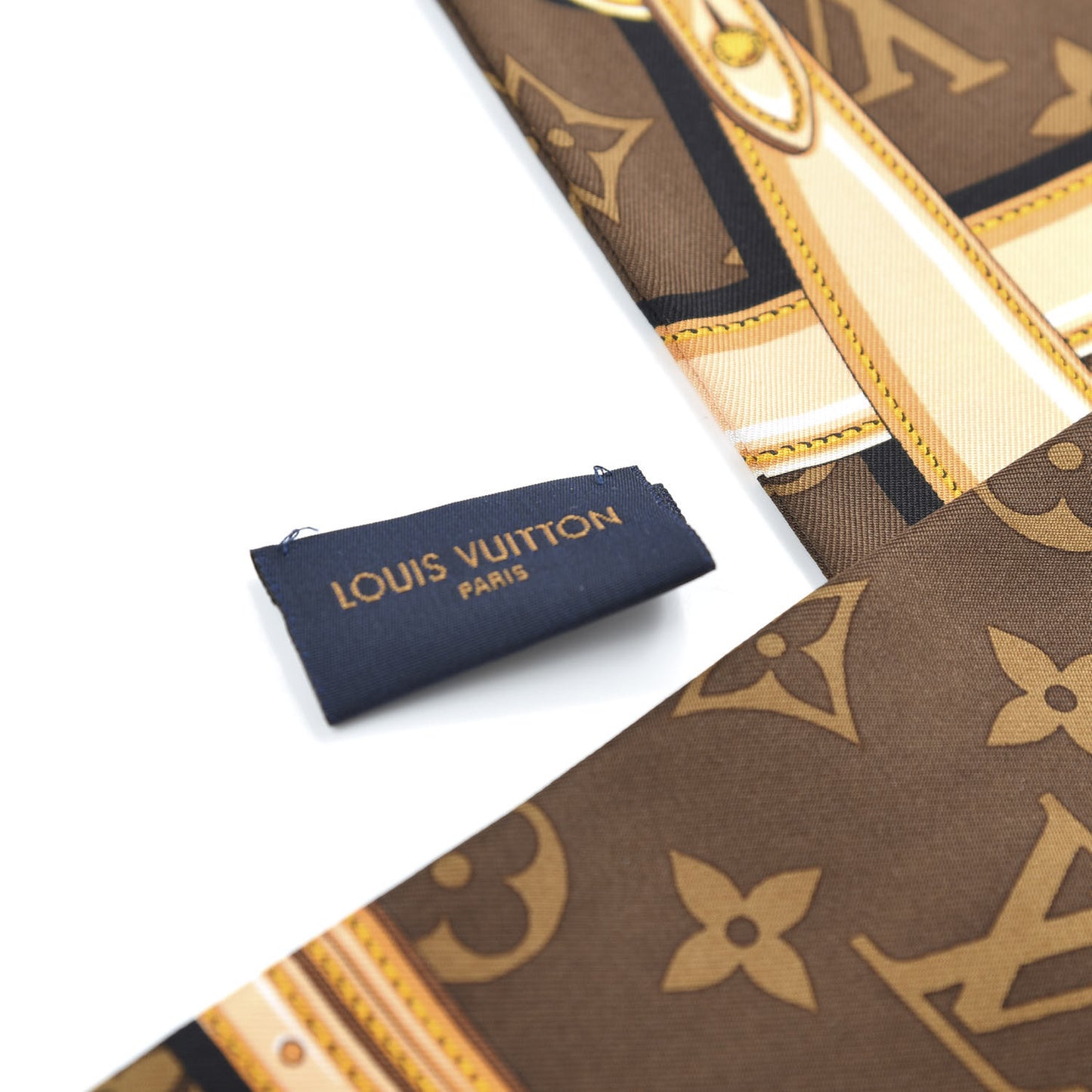 Silk Monogram Confidential Bandeau Brown