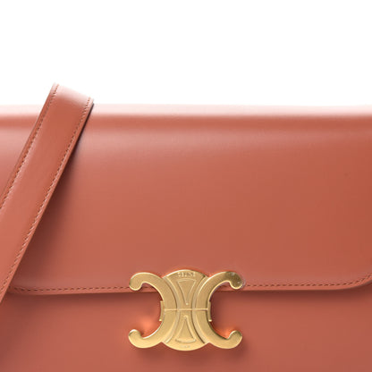Celine Shiny Calfskin Medium Triomphe Terracotta 12 of 12