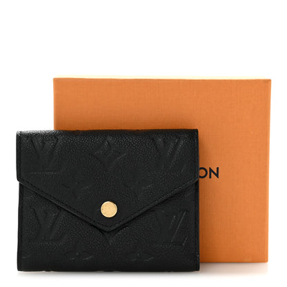 Louis Vuitton Empreinte Victorine Wallet Black 9 of 9