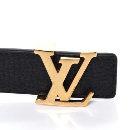 Louis Vuitton Taurillon Calfskin 30mm LV Initiales Reversible Belt 85 34 Black 4 of 9
