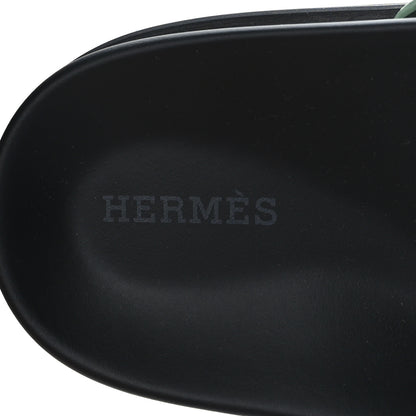 Hermes Epsom Womens Chypre Sandals 39.5 Vert Jade 7 of 9