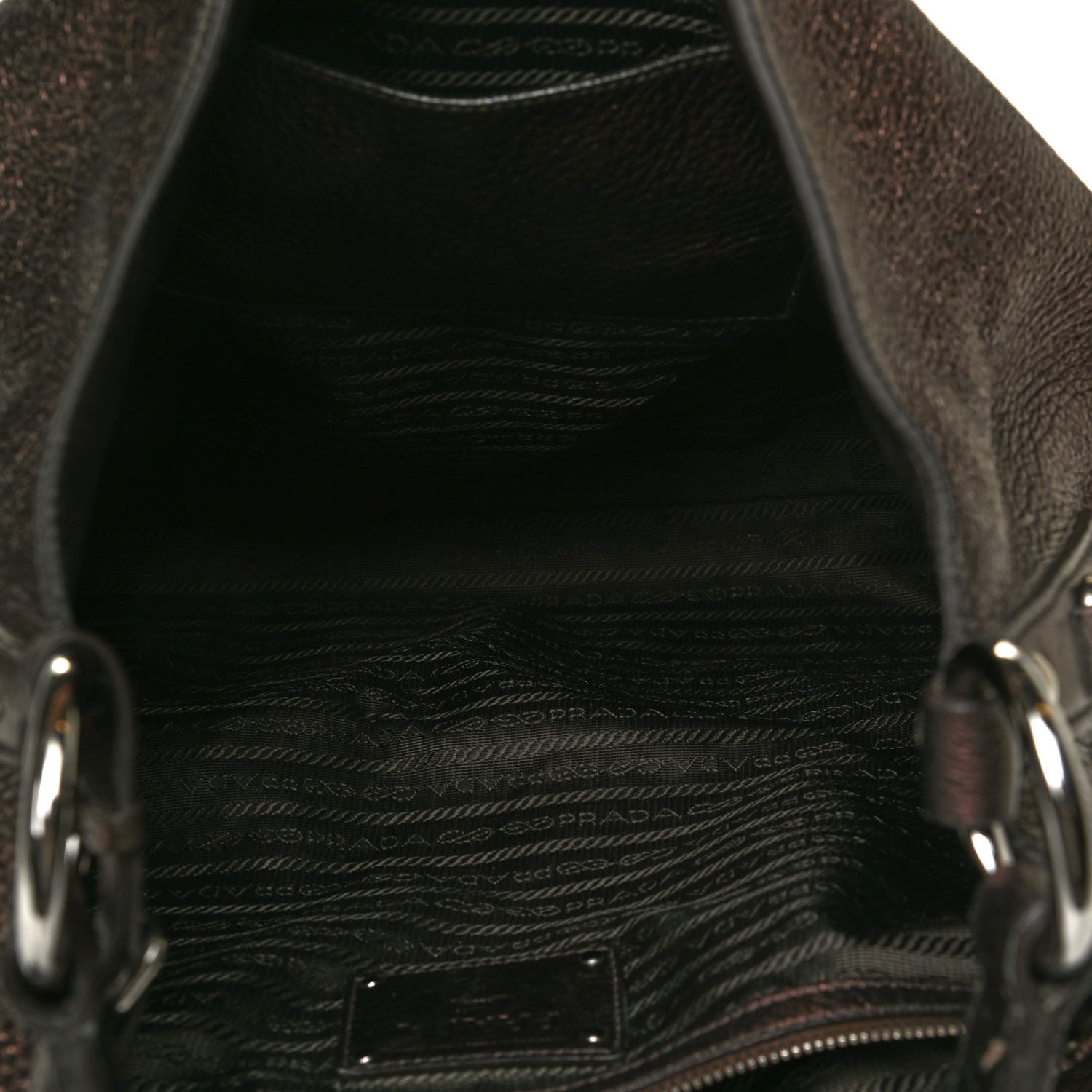 Prada Vitello Daino Hobo Antico Mordore 5 of 16