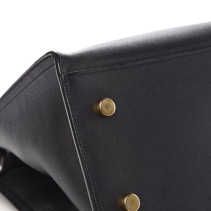 Saint Laurent Smooth Calfskin Small Monogram Cabas Black 10 of 12